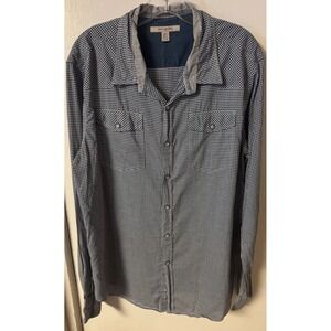 Hertige 1981 Women's XL Long Sleeve Gingham Check With‎ Pearl Snaps Shirt